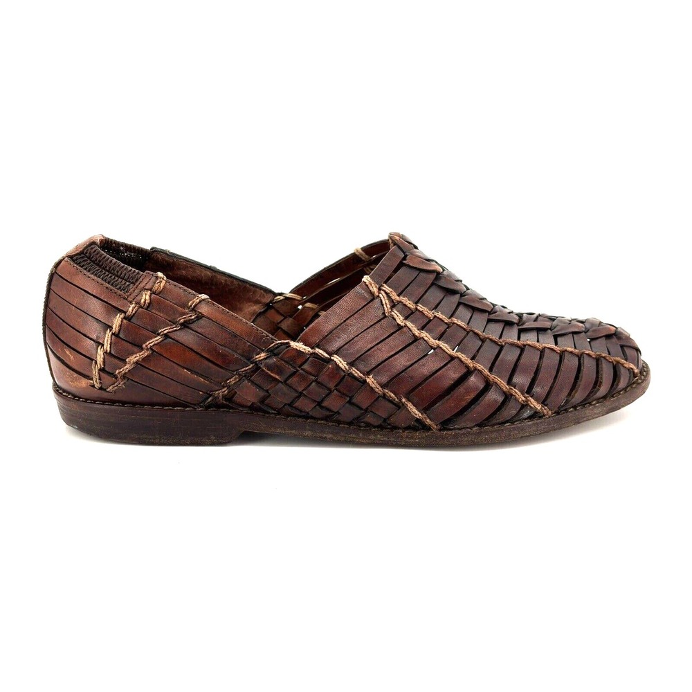 Cole Haan Resort Andros Huarache Loafers Men's 13 Brown Woven Leather Vintage